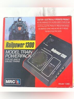 MRC Railpower 1300 Model Train Powerpack - Black & Red NIB